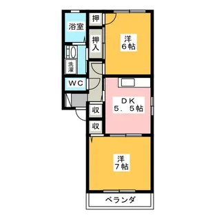 フォーレス中小田井【1階】の間取り