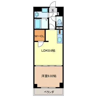 S-FORT津新町【7階】の間取り