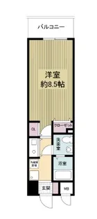 レジディア天神橋【3階】の間取り