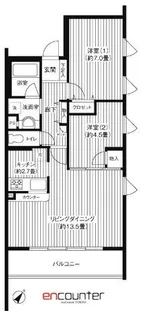 シエールグラン上池台【2階】の間取り
