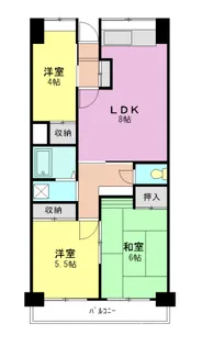 ソレイユ久保【1階】の間取り