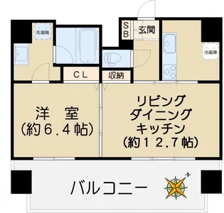 メイクスデザイン茗荷谷【10階】の間取り