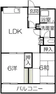 川棚ヒルズビル【4階】の間取り