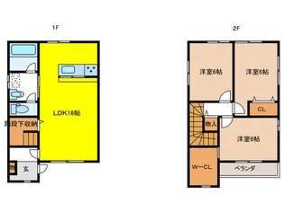 福岡県那珂川市今光4【一戸建】の間取り