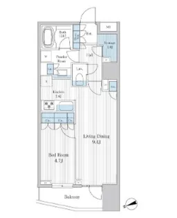東京都千代田区外神田2【マンション】の間取り