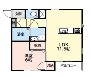 ラ・フェリーチェ【2階】の間取り