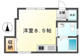 ボンヌシャンス【1階】の間取り