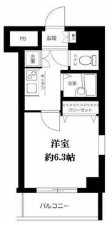 スカイコート・ヴィーダ五反田ウエスト【14階】の間取り