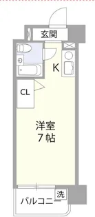 永谷ヒルプラザ六本木【10階】の間取り