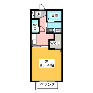 アール A棟【1階】の間取り