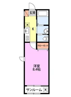 パラディV【1階】の間取り