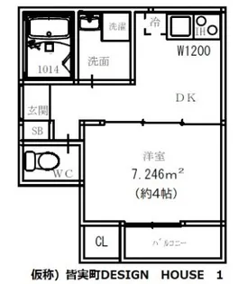 nuova minami-machi【1階】の間取り