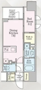 グランリビオ芝大門【6階】の間取り