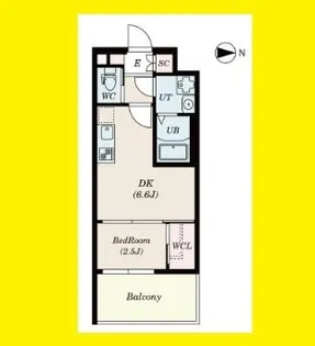 セレニテ三国プリエ【6階】の間取り