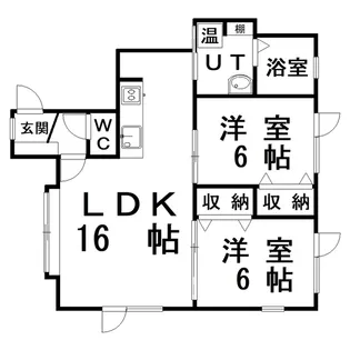 文苑ビレッジ3番館【1階】の間取り