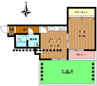 LーVINA溝口【1階】の間取り