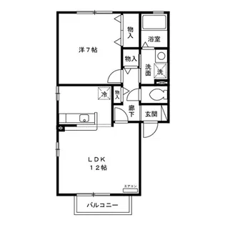 ルミエール【1階】の間取り