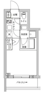 ライジングプレイス登戸【4階】の間取り