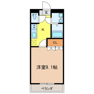 ダイアモンドヘッド【2階】の間取り