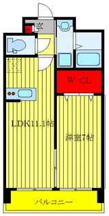 プライムアーバン千駄木【5階】の間取り