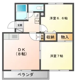 多賀台ヒルズマンションA・B【1階】の間取り