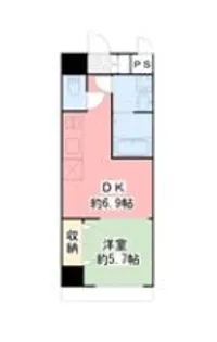 ラ シャンスKanaike【7階】の間取り