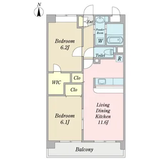 ソル・レヴェンテ【3階】の間取り