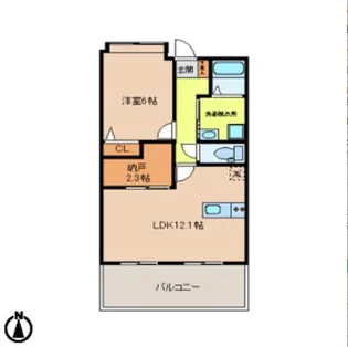 秋桜館・西原【2階】の間取り