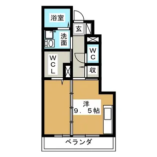 セジュールアマンド【1階】の間取り