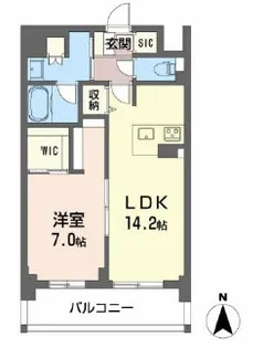 Tour d’Ange Ikoma【5階】の間取り