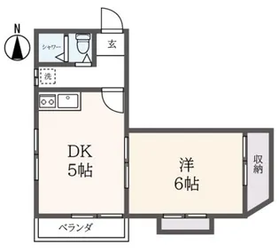 K&Mコーポの間取り