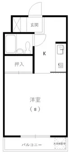 カレッジハイツI【3階】の間取り