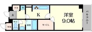 CITY SPIRE桜川II【8階】の間取り