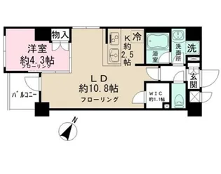 日本橋ROOTS【5階】の間取り