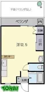 ヴィラージュ豆狸I【2階】の間取り
