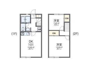 レオパレスコロネット【1階】の間取り