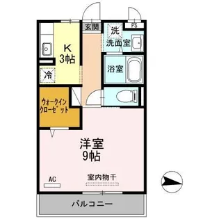 リファルジェント泉 A棟【2階】の間取り