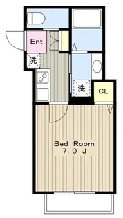 エクレール中央林間II【3階】の間取り