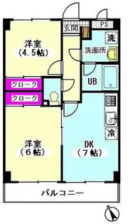 シェル・コート【1階】の間取り