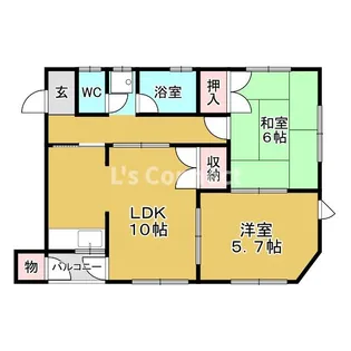 シャトゥK・T【2階】の間取り