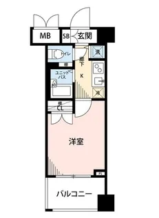 マイナビSTAYミライエ東麻布3丁目(メインステージ麻布十番II)【10階】の間取り