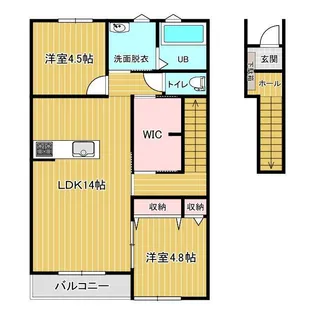 クレストガーデン【2階】の間取り