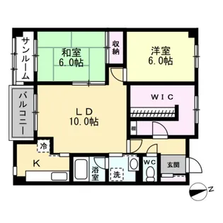 ベルグランデ【7階】の間取り