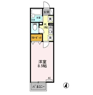 パインハウス【1階】の間取り