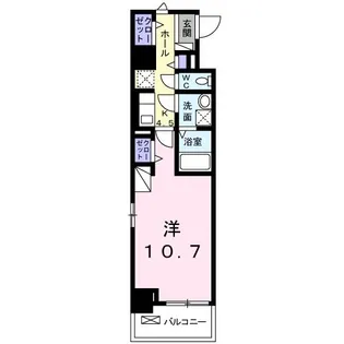 リヴェール武蔵砂川【2階】の間取り