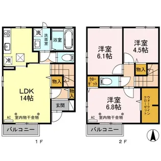 ラシーヌ南町の間取り