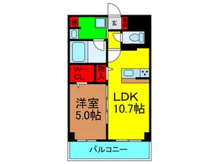 プレスト北中振【2階】の間取り