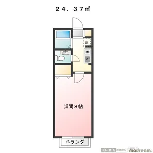 プリムローズB【1階】の間取り