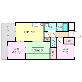 ハッピーハイツ”88【2階】の間取り