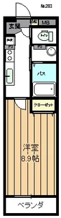 長谷川マンションII【3階】の間取り